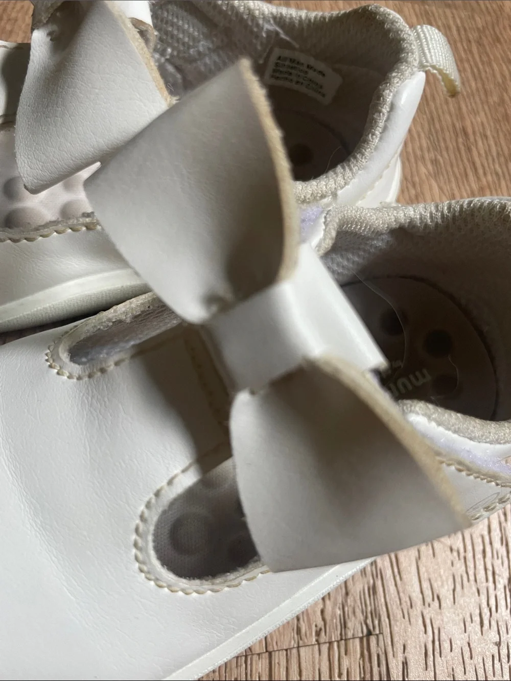Munchkin Stride Rite Mary Jane Synthetic Bow 3 Baby Shoes